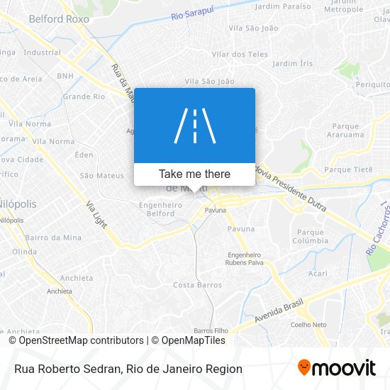Rua Roberto Sedran map