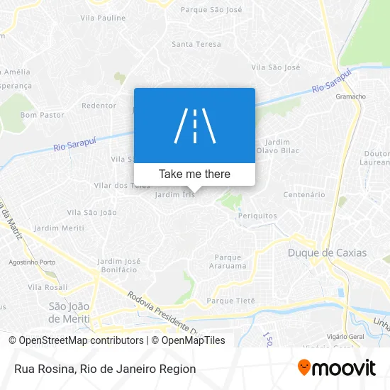 Rua Rosina map