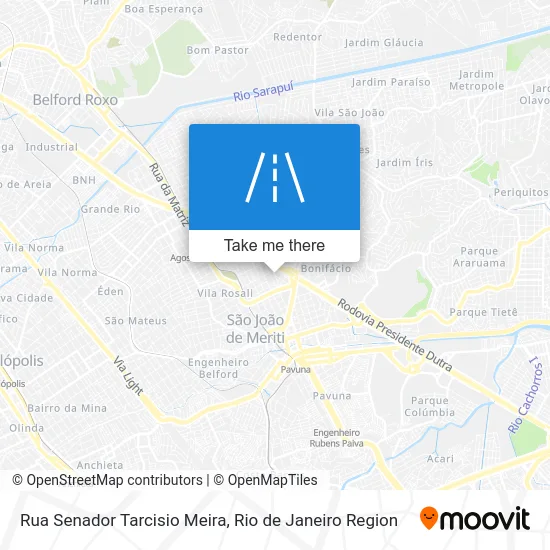 Rua Senador Tarcisio Meira map