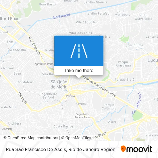 Rua São Francisco De Assis map