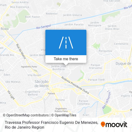 Travessa Professor Francisco Eugenio De Menezes map