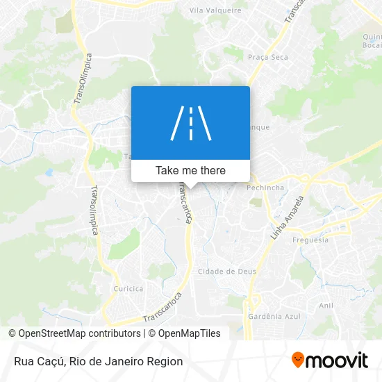 Rua Caçú map
