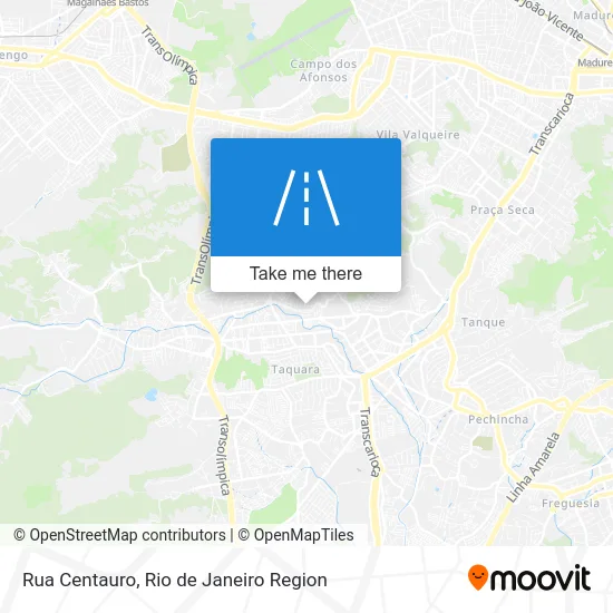 Rua Centauro map