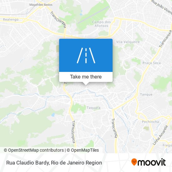 Rua Claudio Bardy map