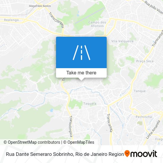 Rua Dante Semeraro Sobrinho map