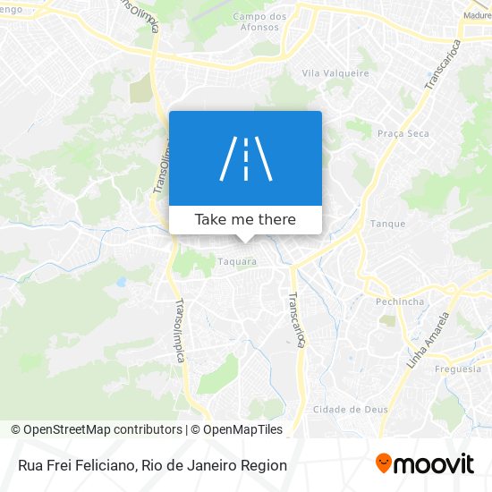 Mapa Rua Frei Feliciano