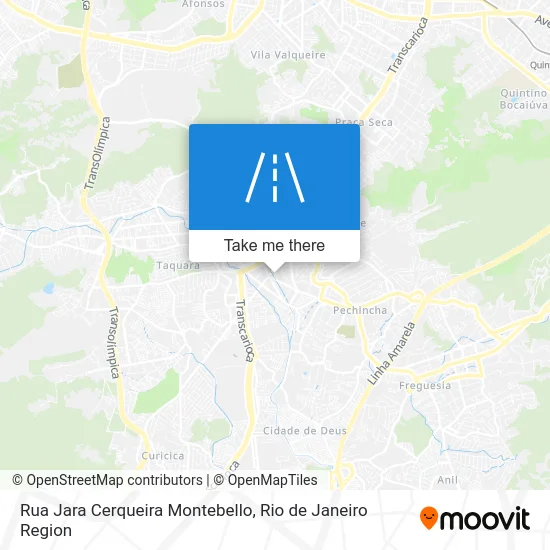 Rua Jara Cerqueira Montebello map
