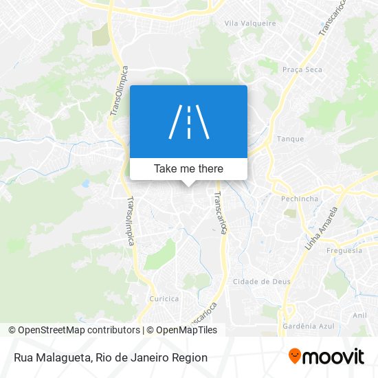 Mapa Rua Malagueta