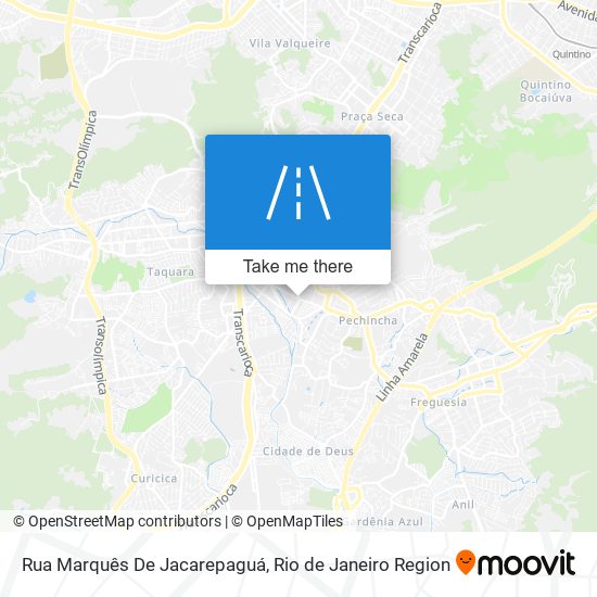 Rua Marquês De Jacarepaguá map