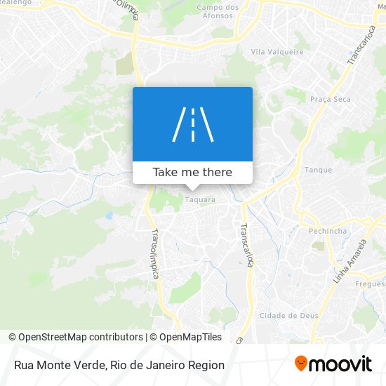 Mapa Rua Monte Verde