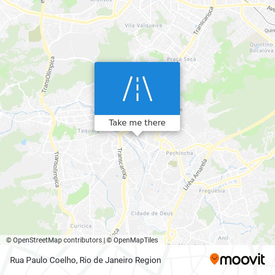 Mapa Rua Paulo Coelho