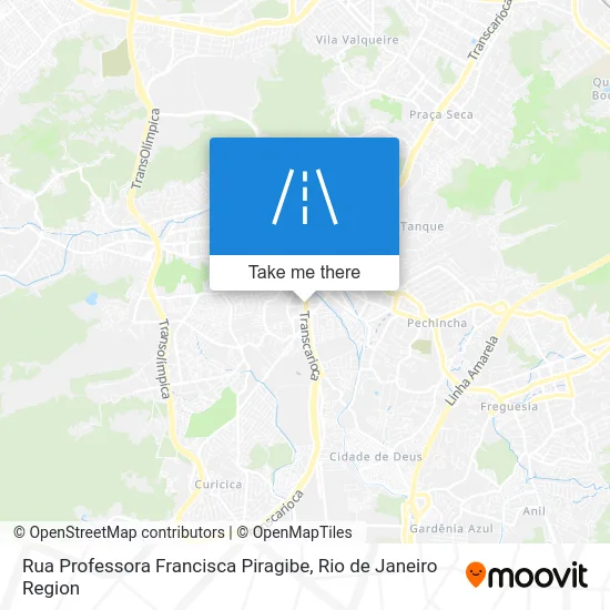 Rua Professora Francisca Piragibe map