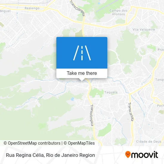 Rua Regina Célia map