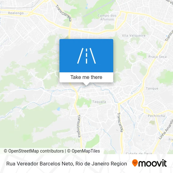 Rua Vereador Barcelos Neto map