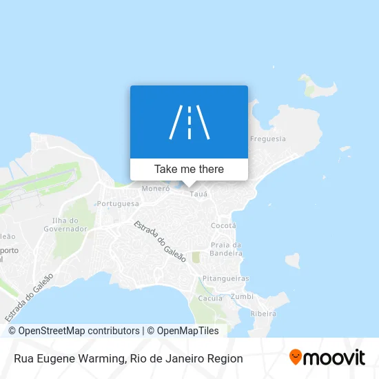 Rua Eugene Warming map