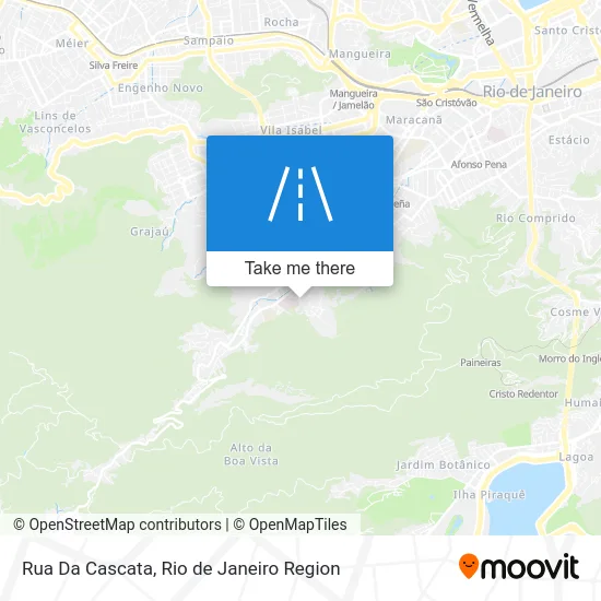 Rua Da Cascata map