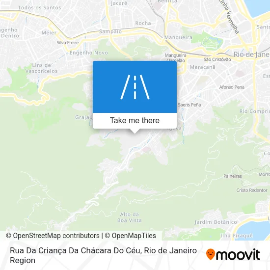 Rua Da Criança Da Chácara Do Céu map