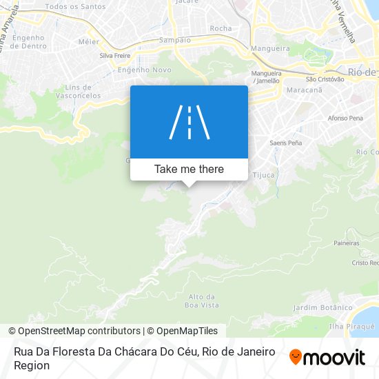 Rua Da Floresta Da Chácara Do Céu map