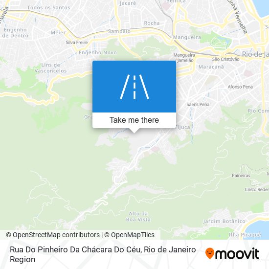 Mapa Rua Do Pinheiro Da Chácara Do Céu