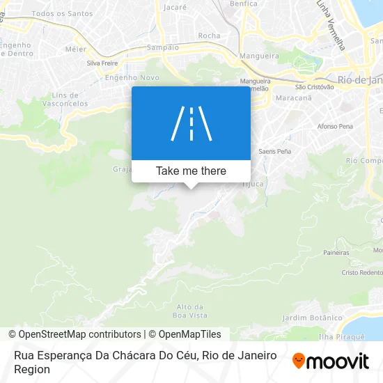 Rua Esperança Da Chácara Do Céu map
