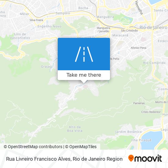 Mapa Rua Livreiro Francisco Alves