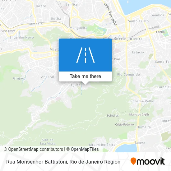 Rua Monsenhor Battistoni map