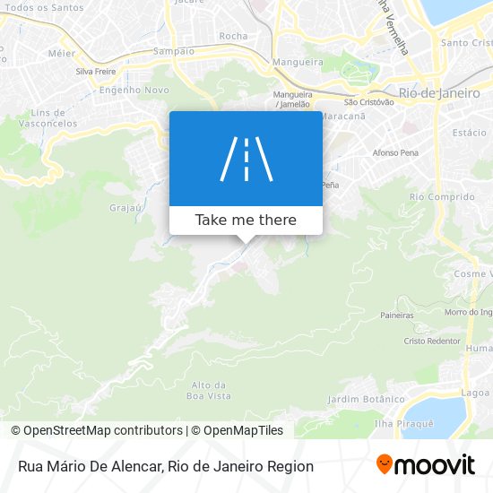 Mapa Rua Mário De Alencar
