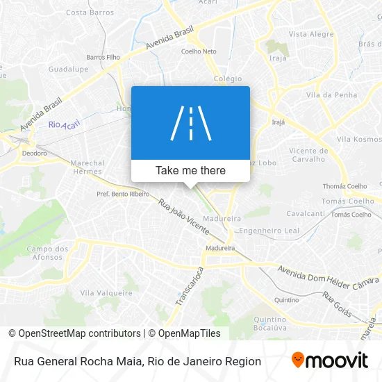 Rua General Rocha Maia map