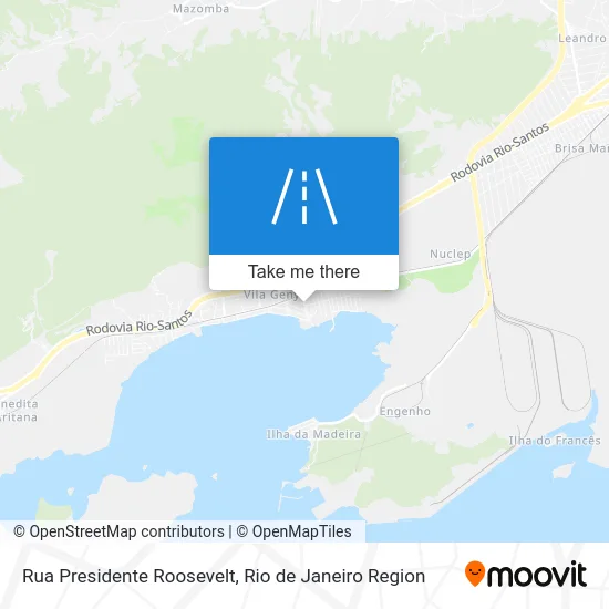 Rua Presidente Roosevelt map