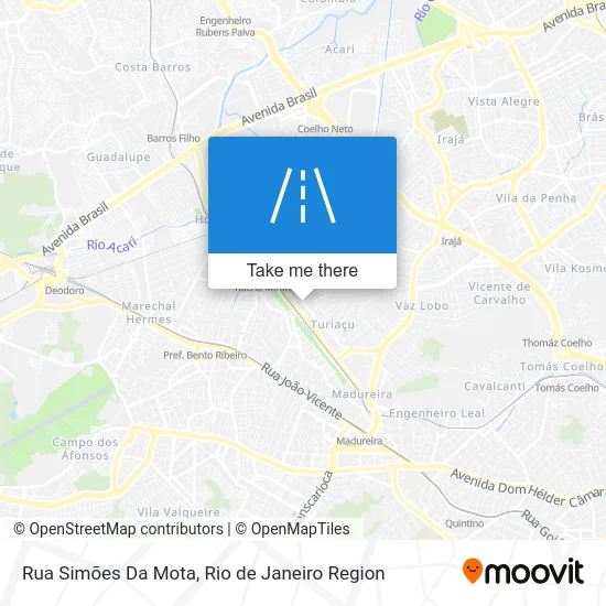 Rua Simões Da Mota map
