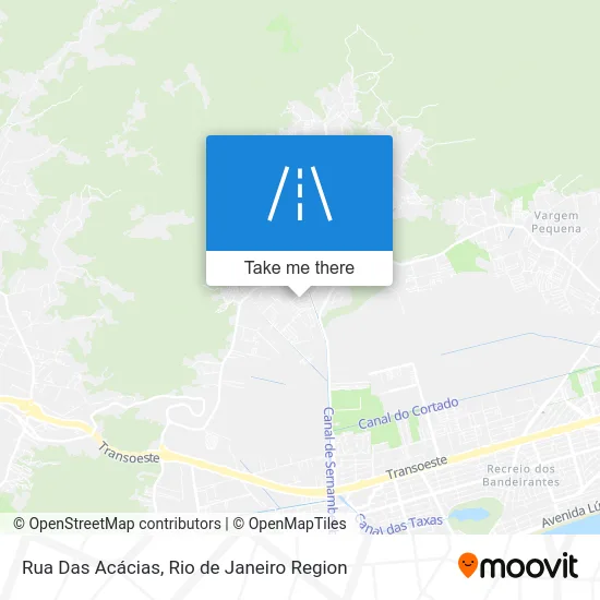 Rua Das Acácias map
