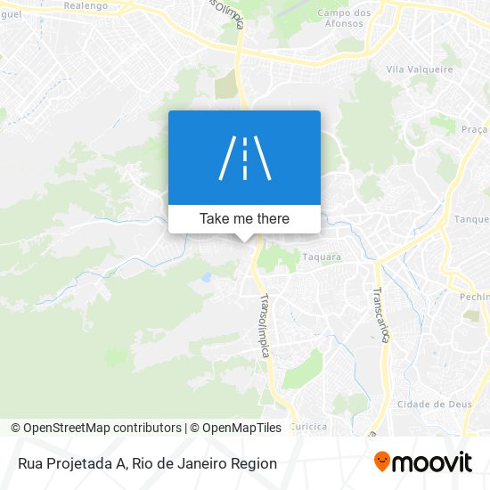 Mapa Rua Projetada A