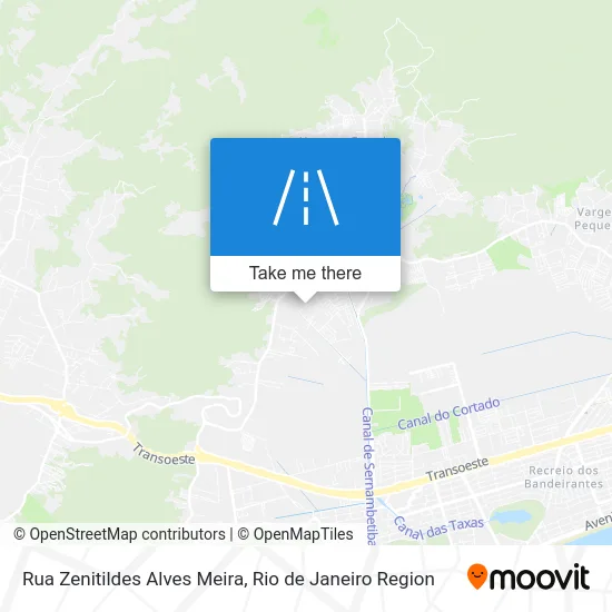 Rua Zenitildes Alves Meira map