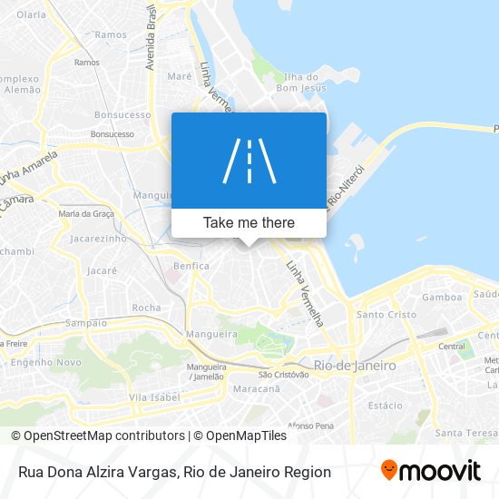 Mapa Rua Dona Alzira Vargas