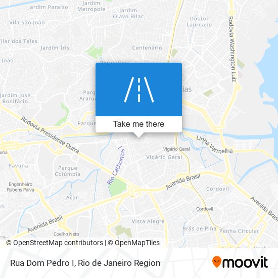 Mapa Rua Dom Pedro I