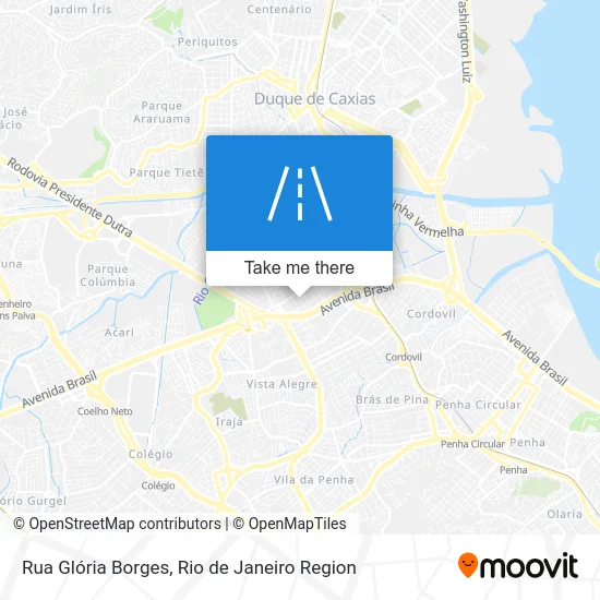 Rua Glória Borges map