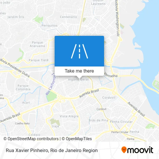 Rua Xavier Pinheiro map