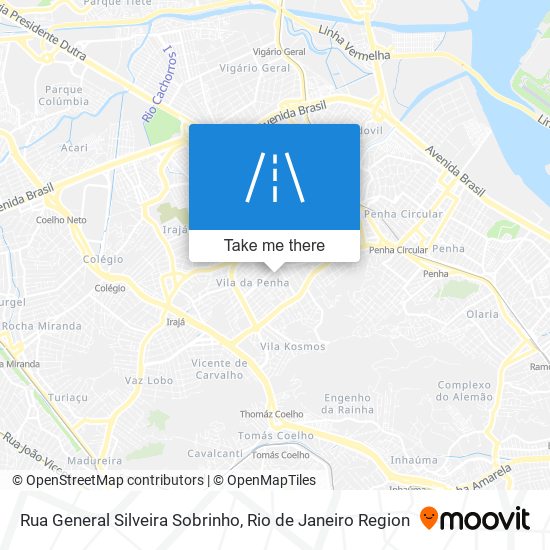 Mapa Rua General Silveira Sobrinho