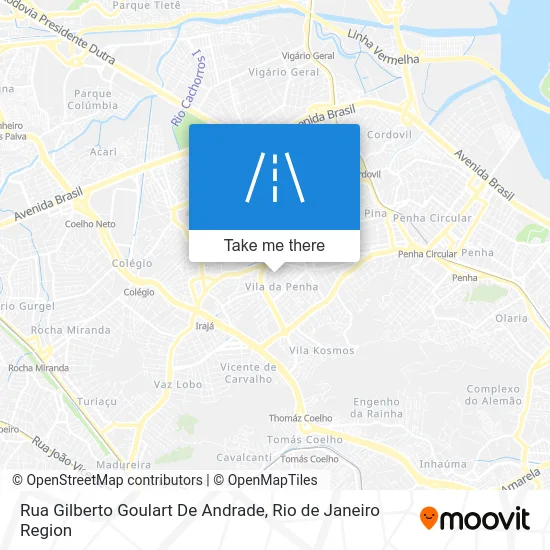 Rua Gilberto Goulart De Andrade map