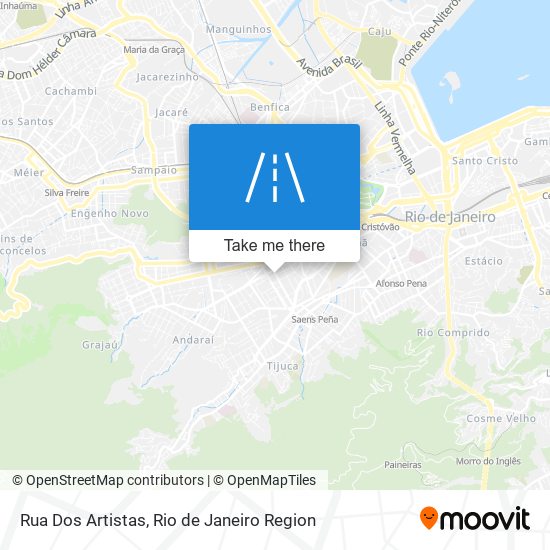 Mapa Rua Dos Artistas