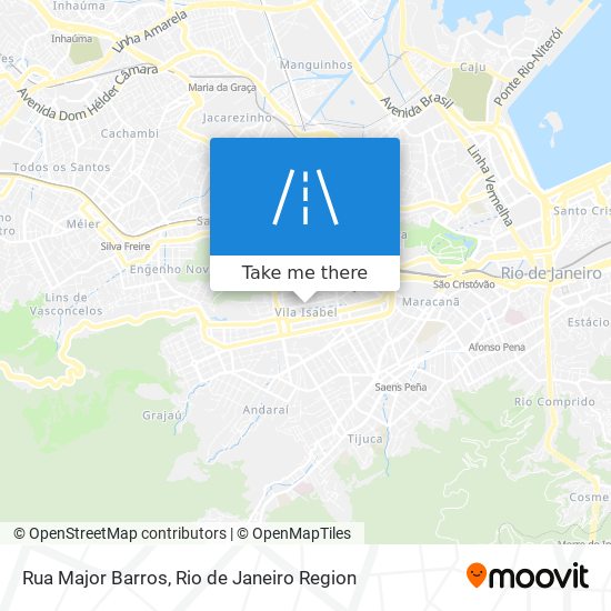 Mapa Rua Major Barros