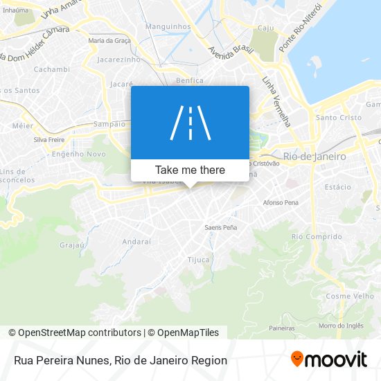 Mapa Rua Pereira Nunes