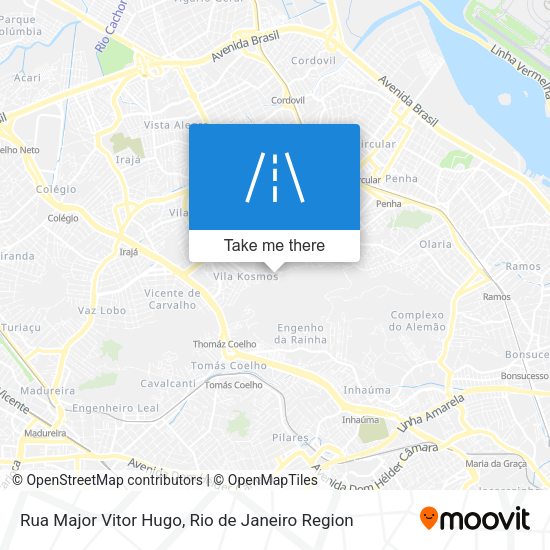 Rua Major Vitor Hugo map