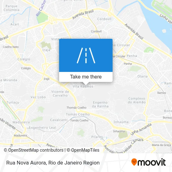 Rua Nova Aurora map