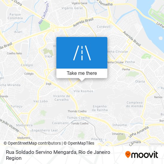 Rua Soldado Servino Mengarda map