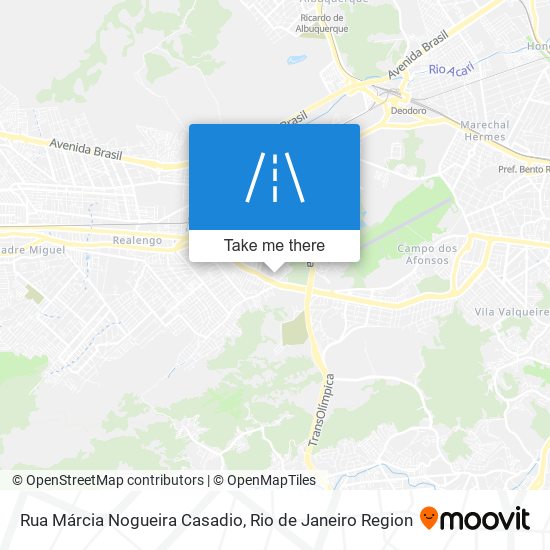 Mapa Rua Márcia Nogueira Casadio