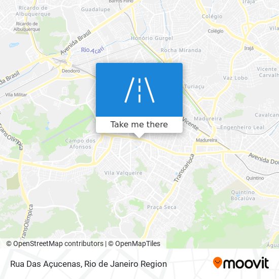 Rua Das Açucenas map