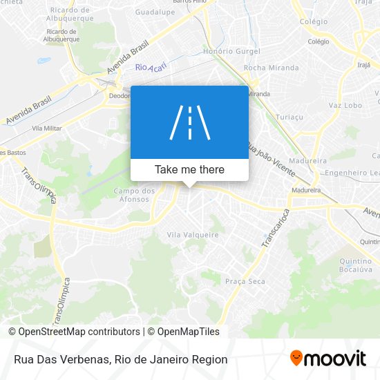 Rua Das Verbenas map