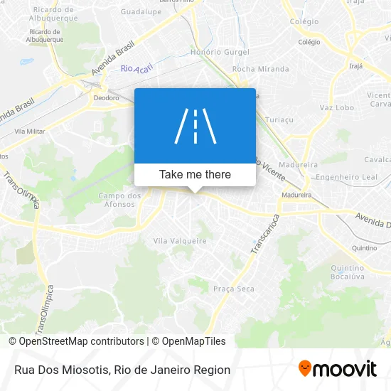 Rua Dos Miosotis map