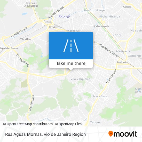 Mapa Rua Águas Mornas